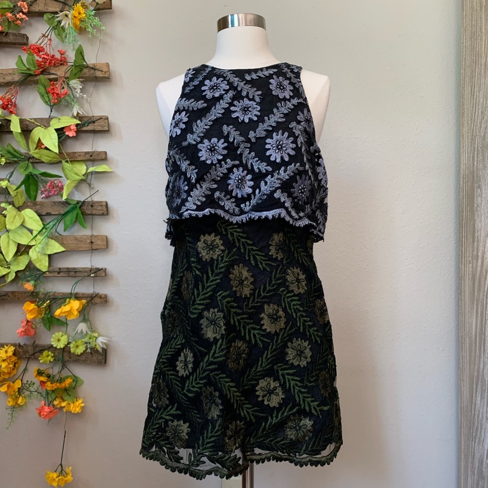 Free People Layered, Backless Dress